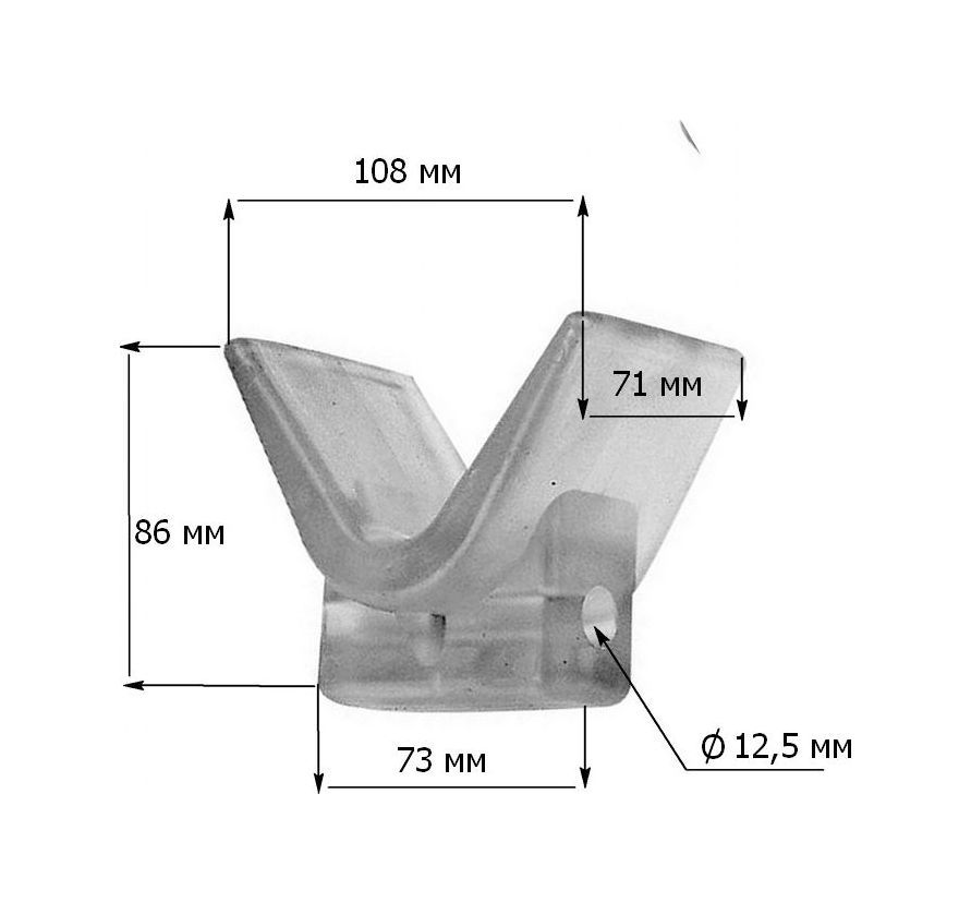 картинка Упор подкильный 108 мм