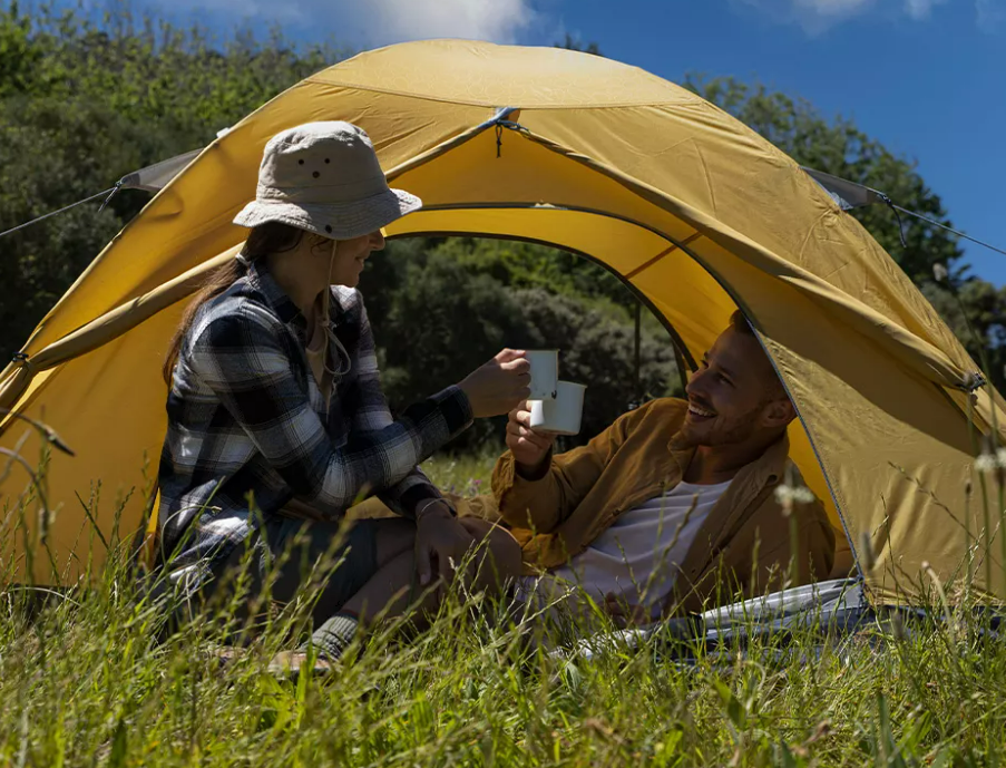 картинка Палатка Naturehike P-Series 2-местная, алюминиевый каркас, желтая