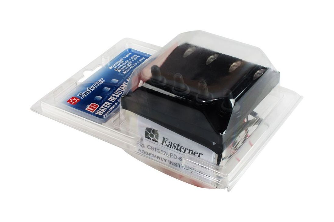 картинка Панель бортового питания 4 переключателя, индикация