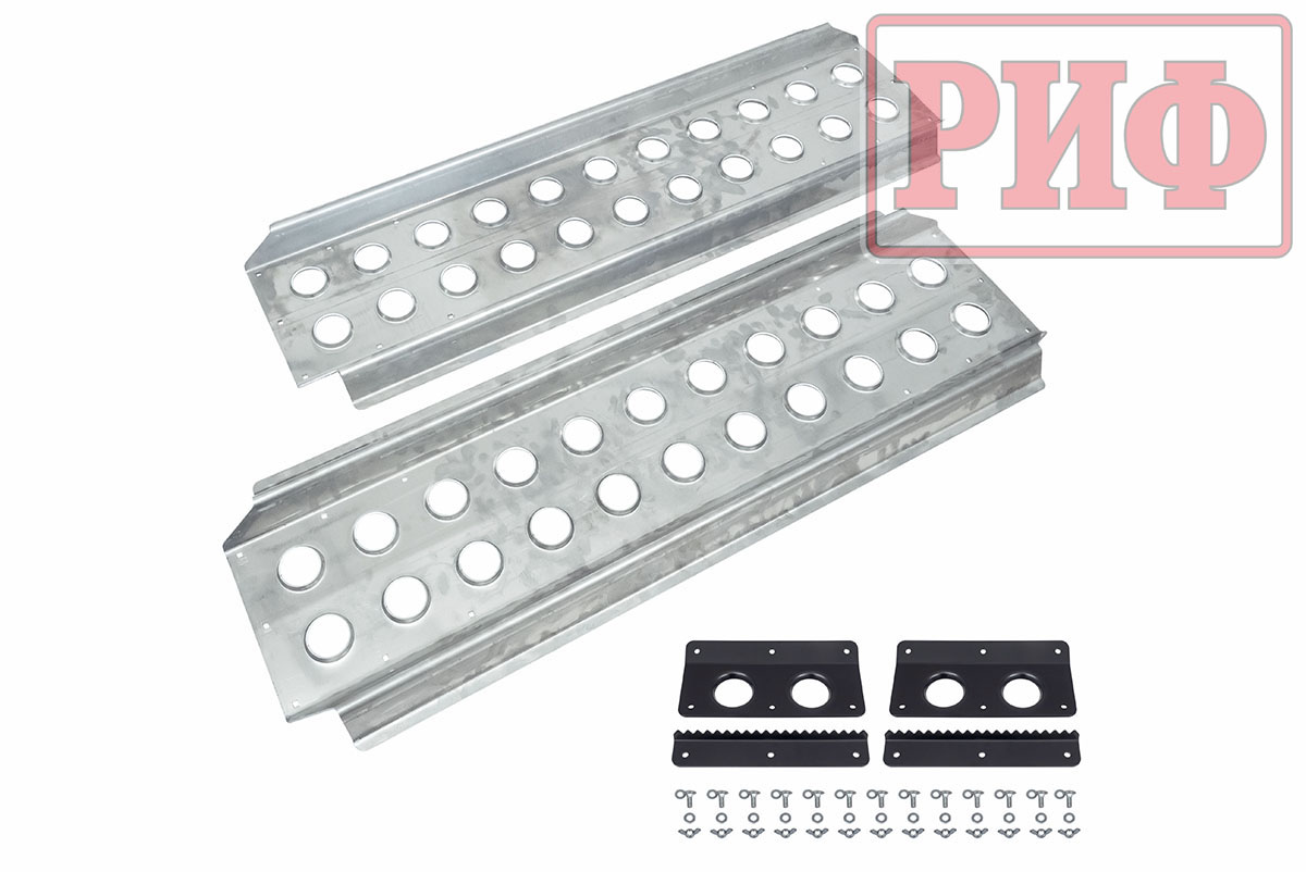картинка Сенд-траки (аппарели) РИФ 118x48 см алюминиевые усиленные (2 шт.)
