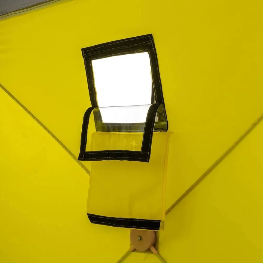 картинка Палатка зимняя PREMIER Куб-3 желтый/серый