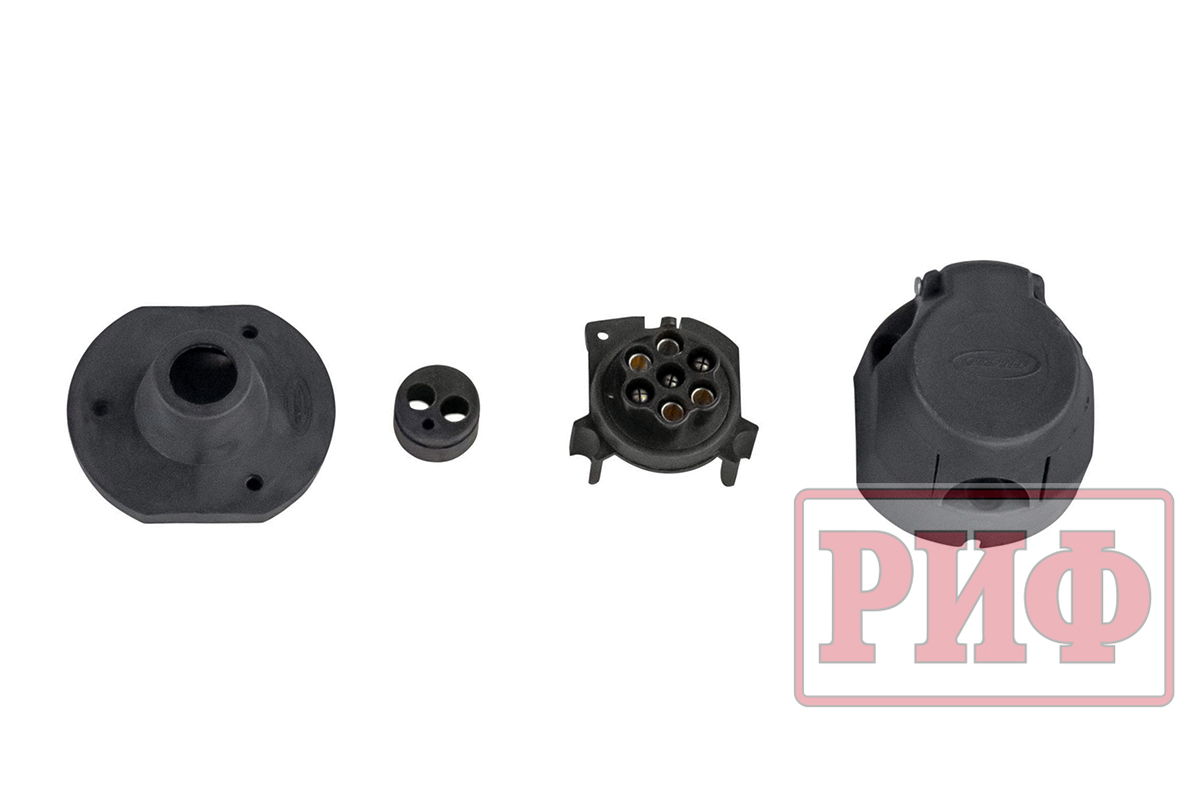 картинка Бампер задний РИФ Mitsubishi Pajero IV c квадратом под фаркоп