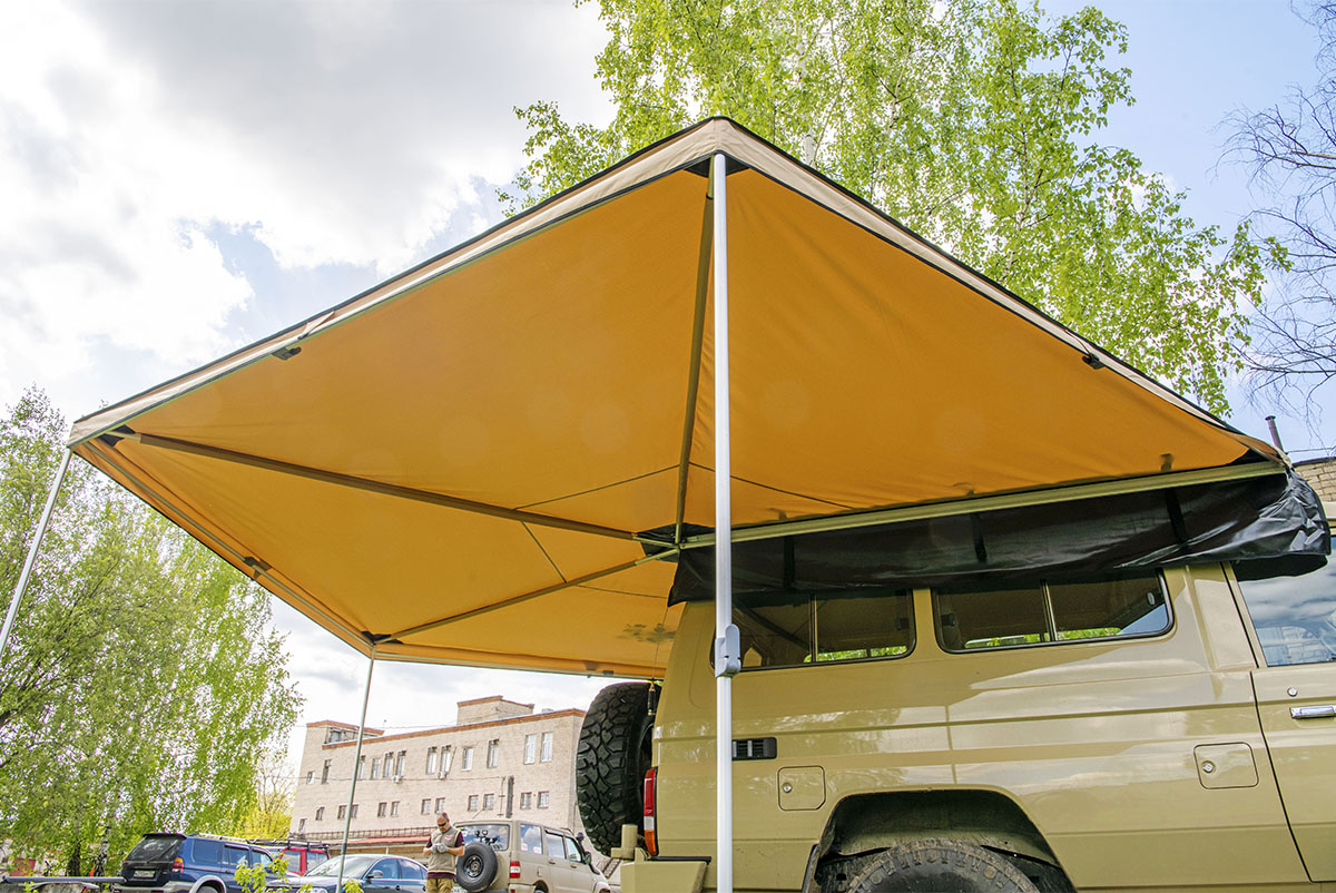 картинка Маркиза автомобильная РИФ веерная 2,5х2,5 м (правая)