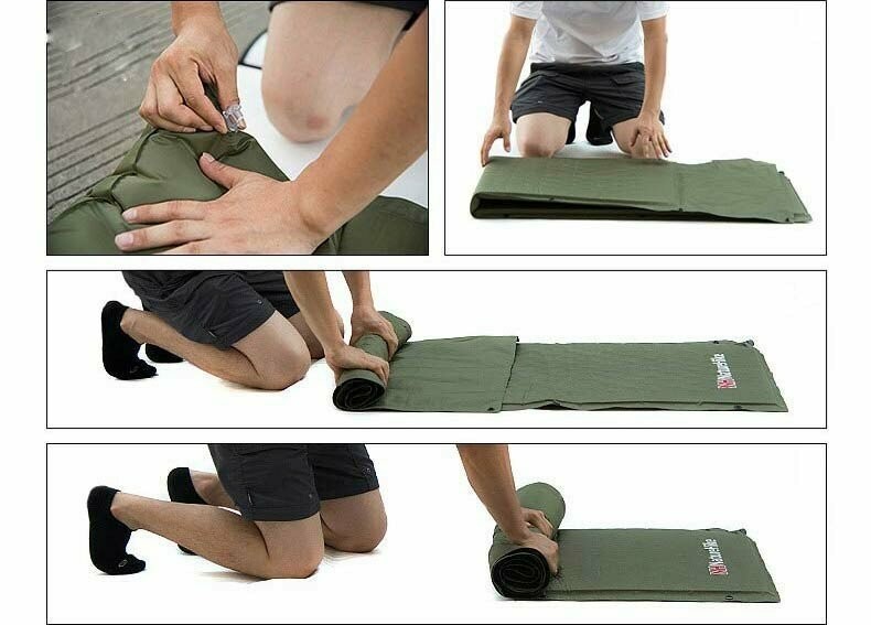 картинка Коврик для сна Naturehike NH15Q002-D с подушкой79 голубой, 6927595782583