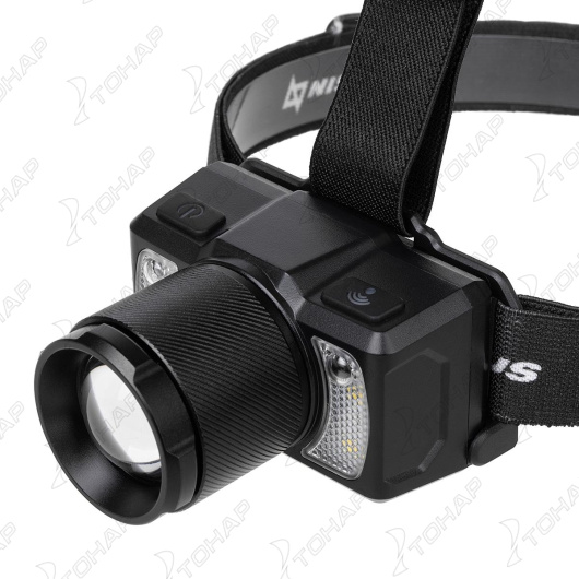 картинка Фонарь налобный NISUS сенсорный 800 LM, IP43, USB