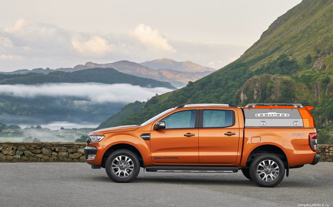 картинка Кунг алюминиевый для Ford Ranger (с 2012 г.в.) 3 двери, неокрашенный — KDT 1428L