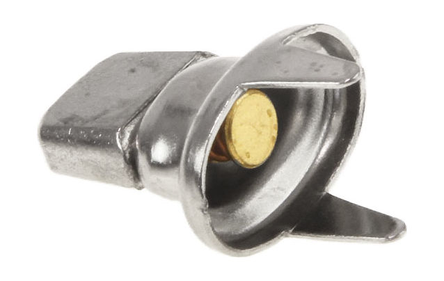 картинка Застежка тентовая DOT поворотная c лапками, никелированная латунь