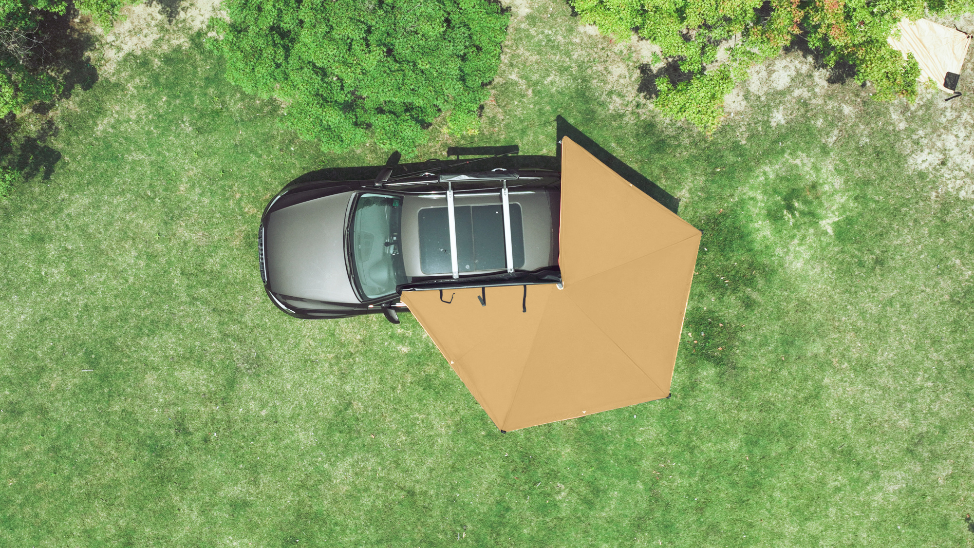 картинка Маркиза автомобильная РИФ веерная, безопорная 2,5х2,5 м (левая)