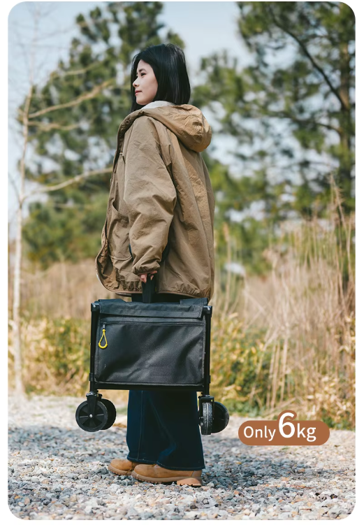 картинка Тележка туристическая Naturehike Light 80х43х90 см, 110 л, черная