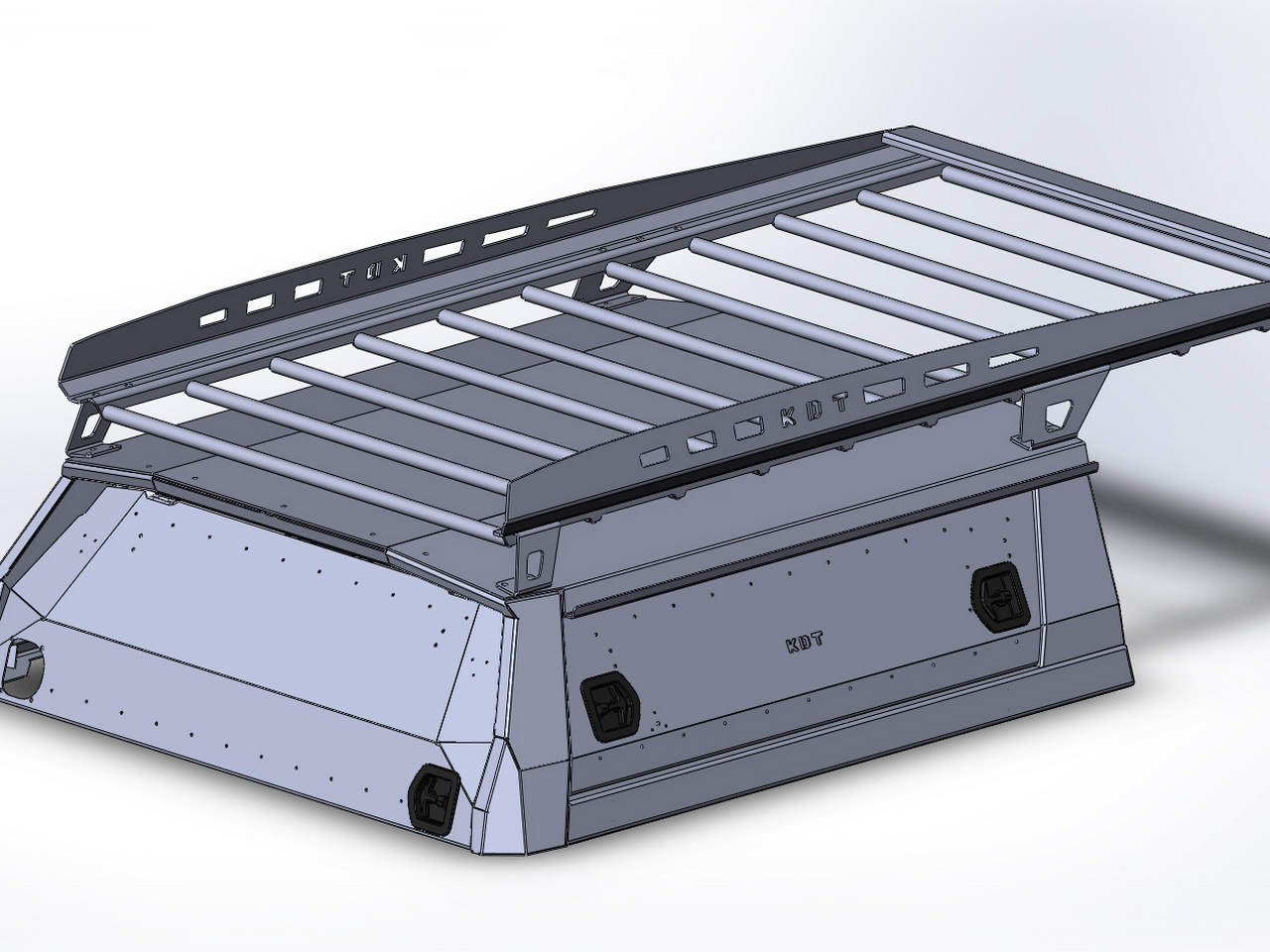 картинка Багажник KDT для кунга на Toyota Tundra алюминиевый 1.25x2.4м