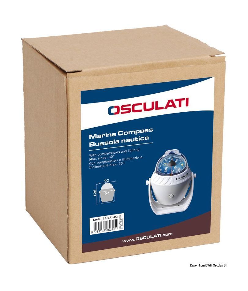 картинка Компас FINDER размер 2" 5/8 (67 мм), черный