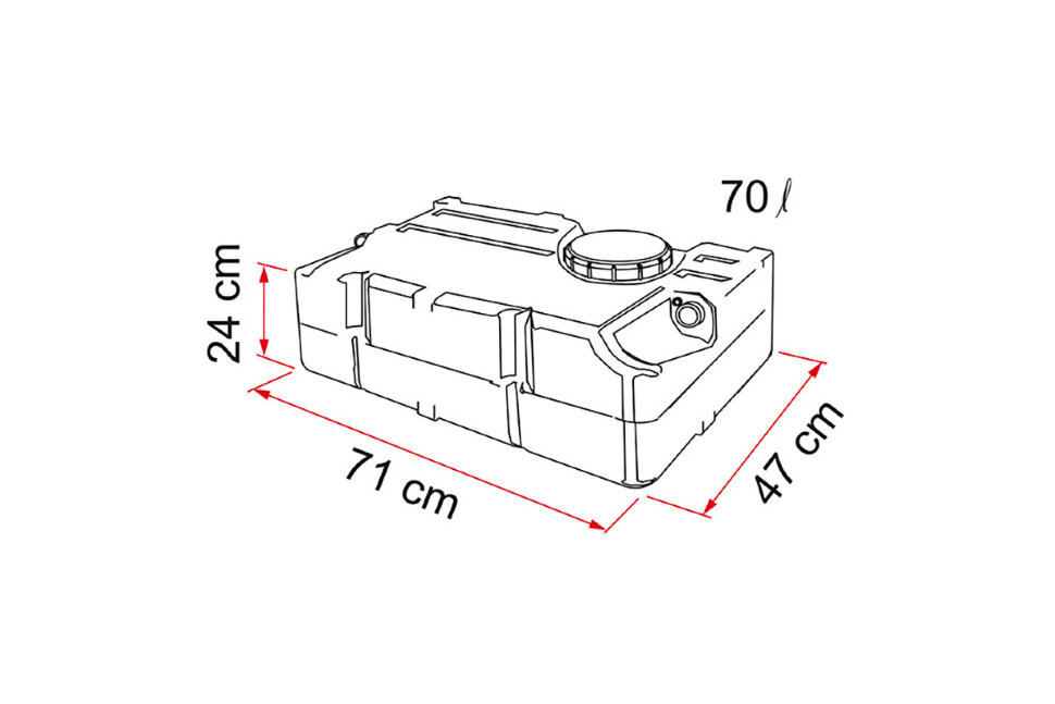 картинка Бак для воды Fiamma 70 (65 л)