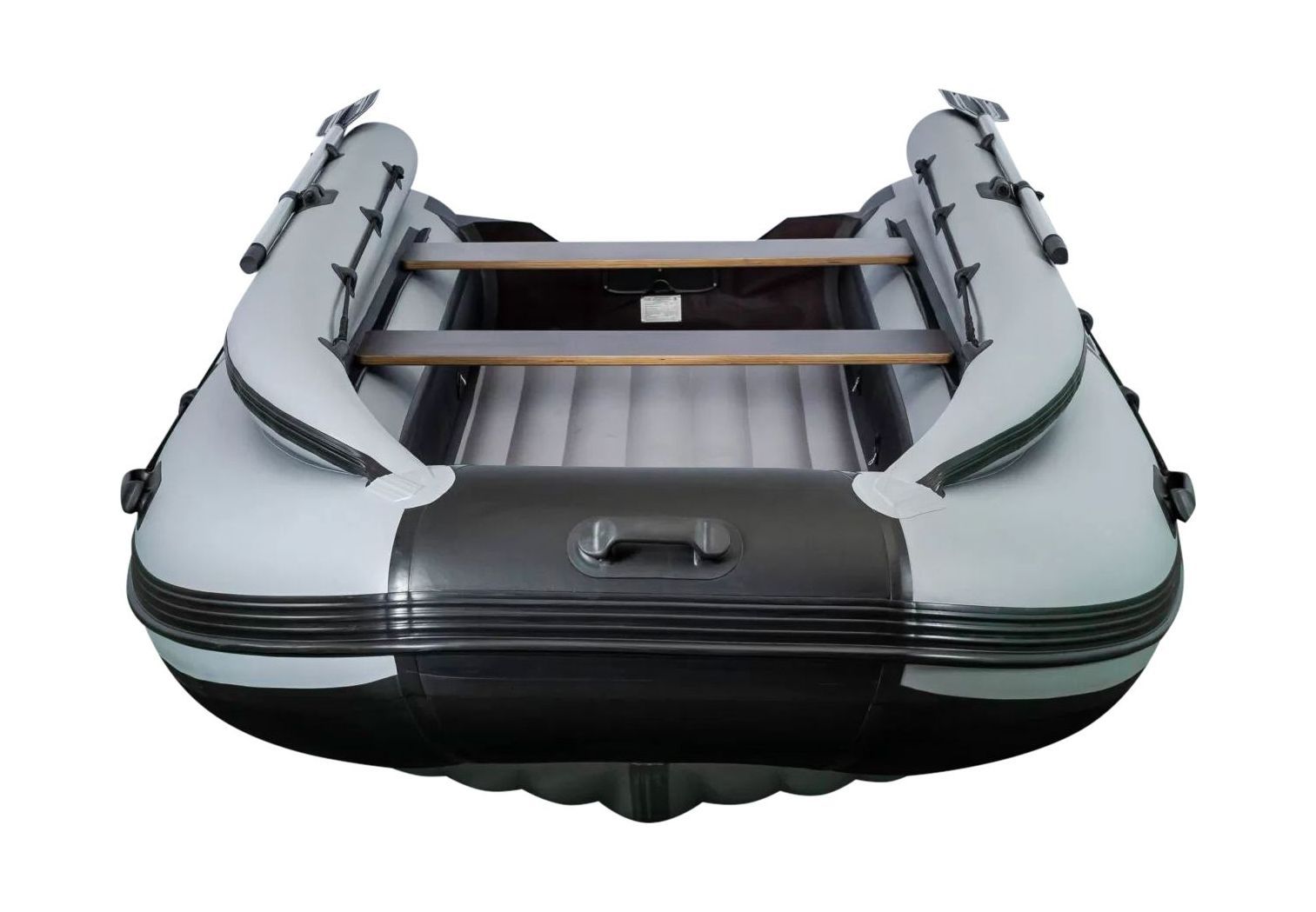 картинка Надувная лодка ПВХ, RiverBoats RB 410 НДНД, ф/б, черно-серый