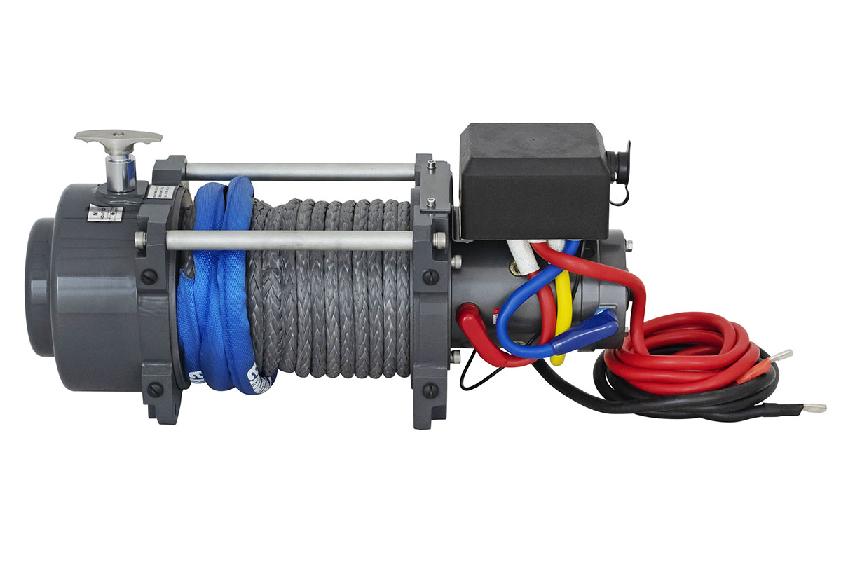 картинка Лебедка эвакуаторная Runva 15000 lbs 6800 кг 12В синтетика