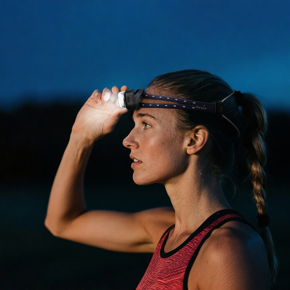 картинка Фонарь Fenix налобный HL17R черный 500 люмен