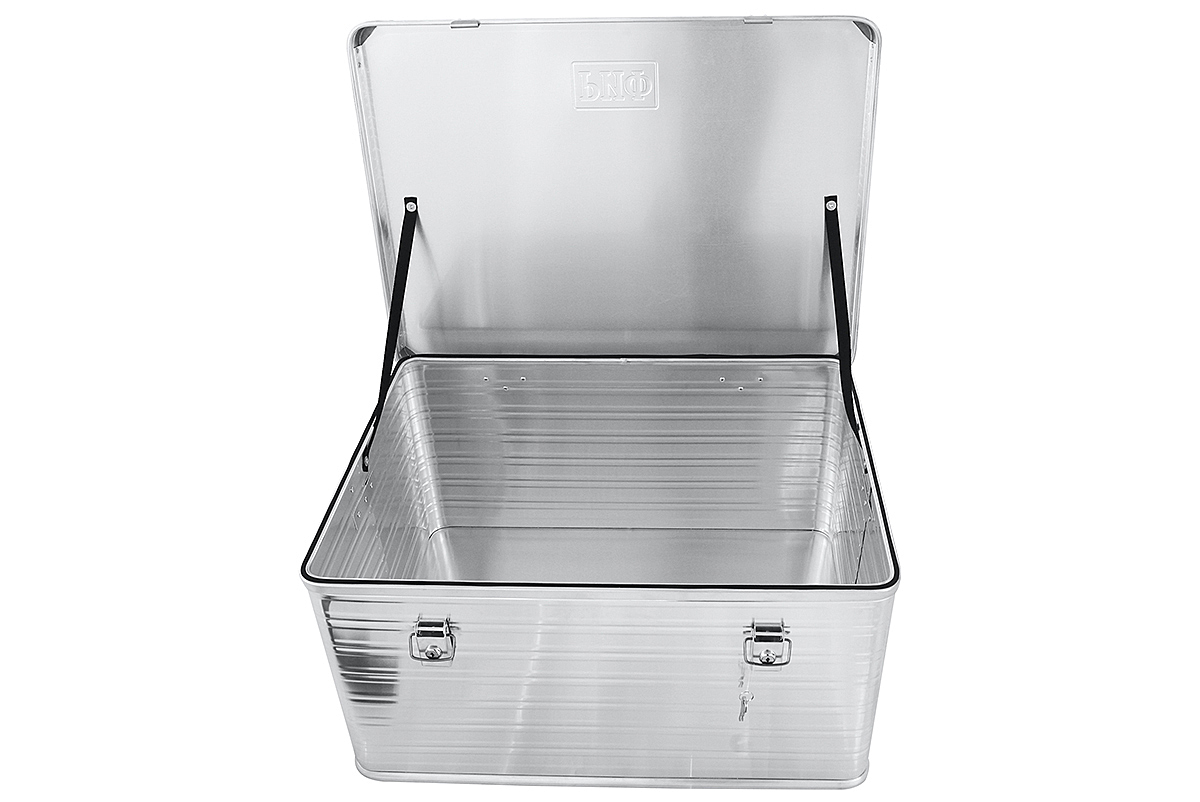 картинка Ящик алюминиевый РИФ усиленный с замком 782х585х412