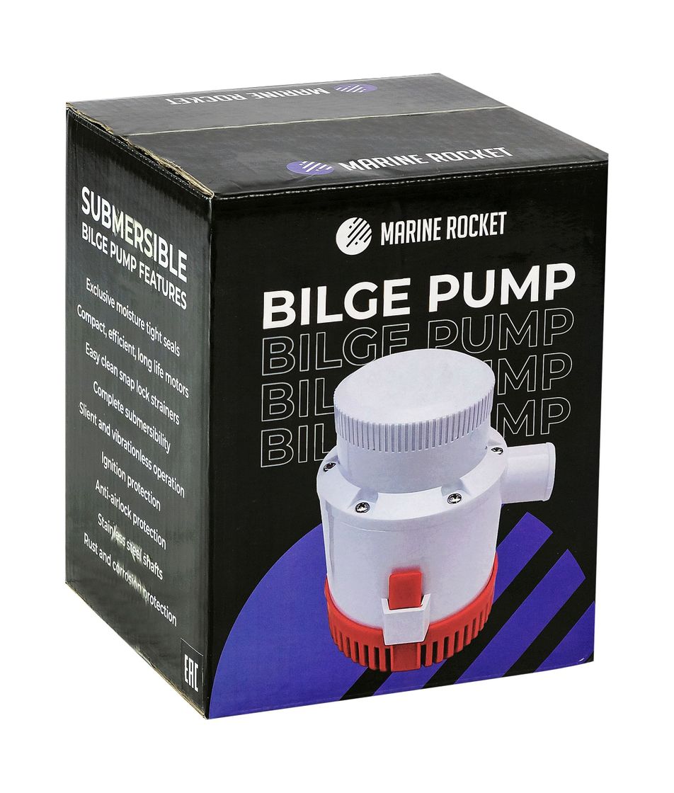 картинка Помпа осушительная Marine Rocket, 3000GPH (11355 л/ч), 24 В