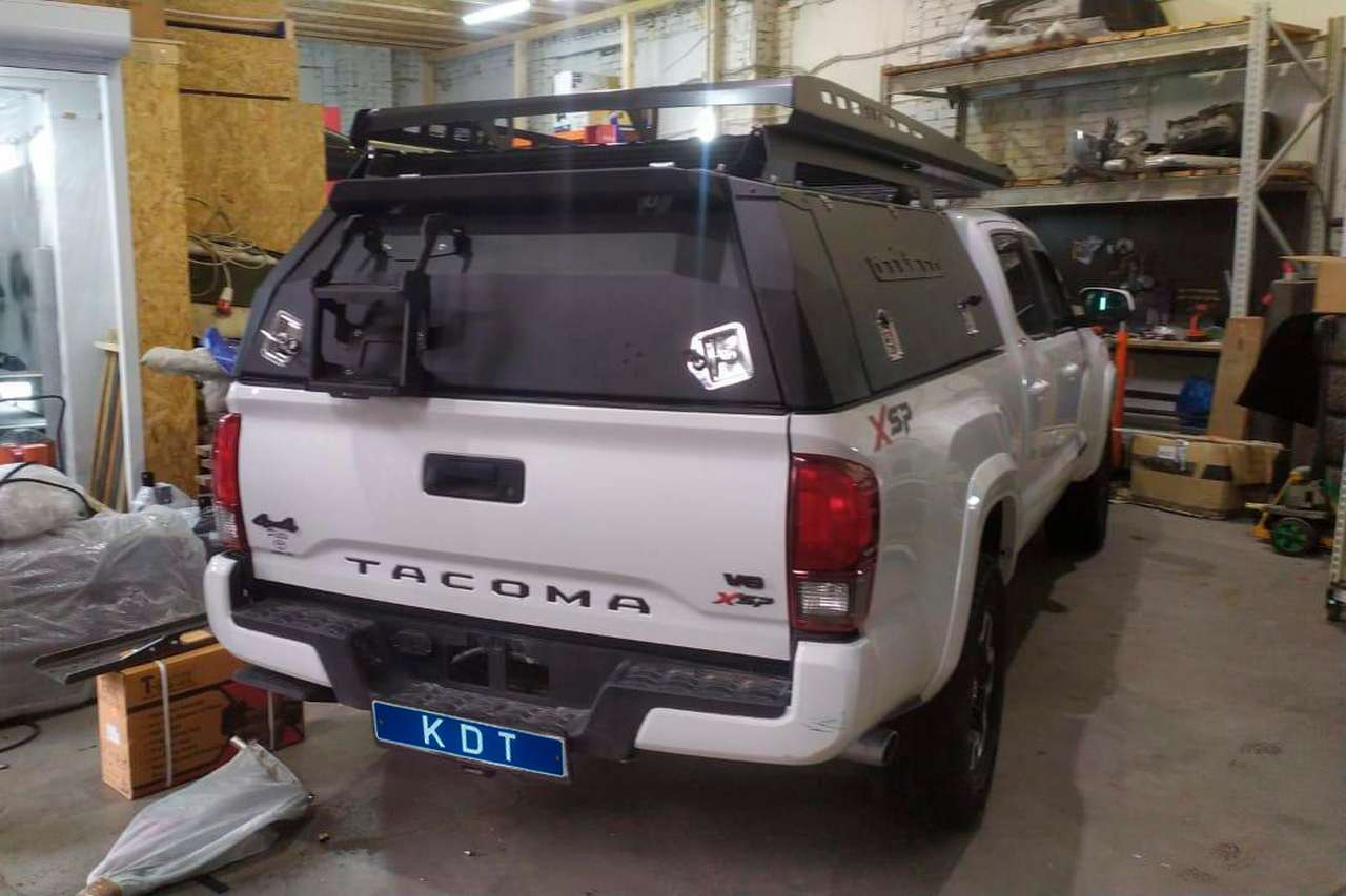 картинка Кунг алюминиевый для Toyota Tacoma III (Long Bed, с 2015) 3 двери, неокрашенный — KDT 15281(I)L