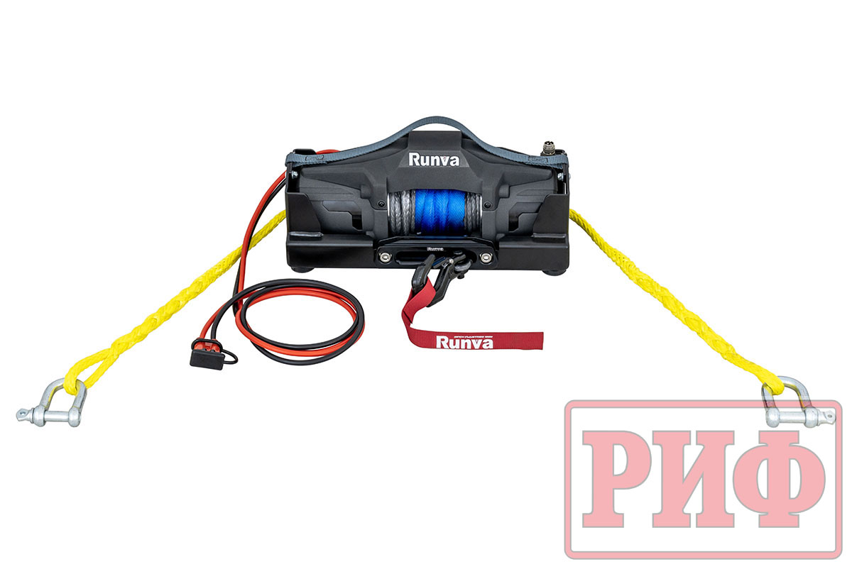 картинка Лебёдка переносная РИФ 6000FSR c площадкой, синтетический трос