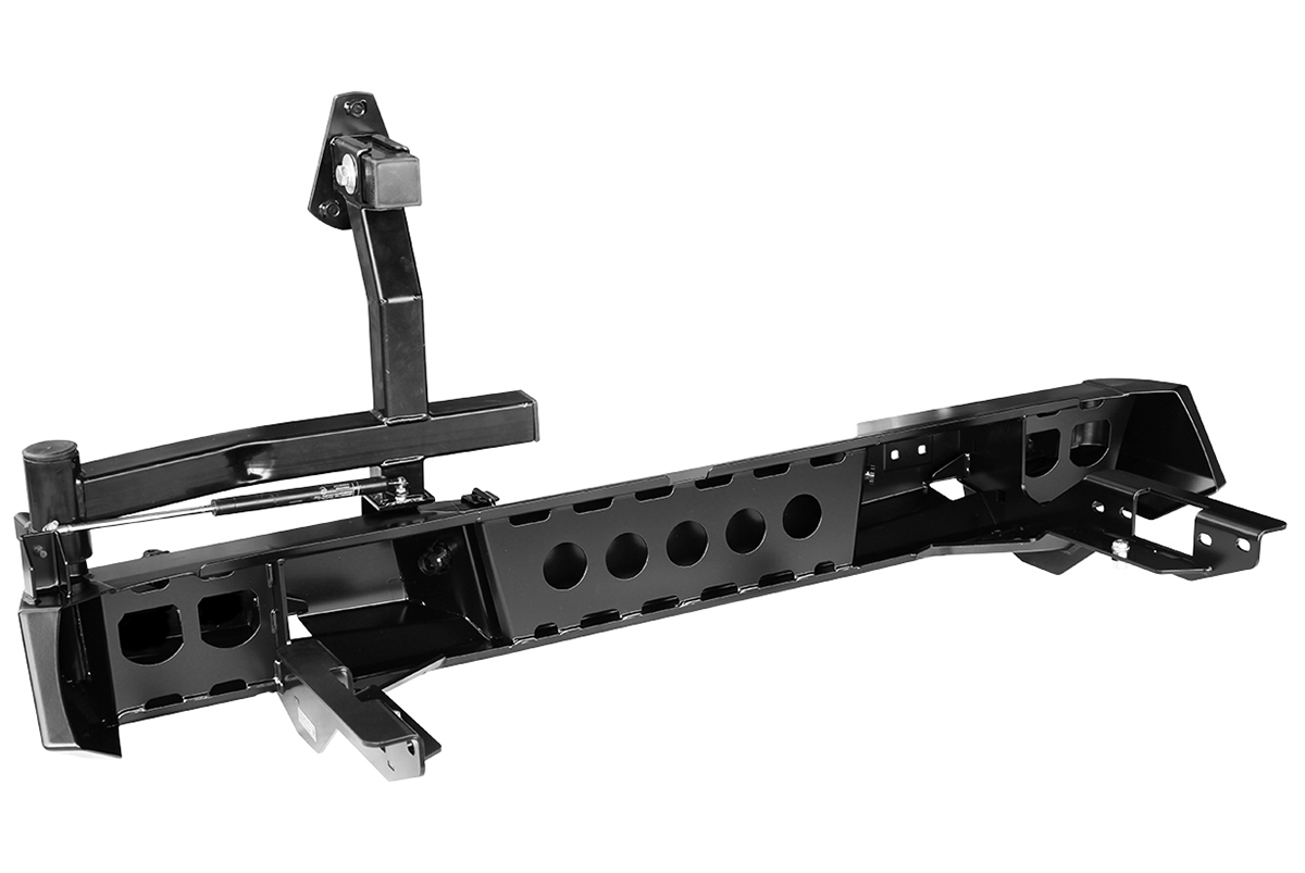 картинка Бампер задний РИФ Toyota Hilux 2015+ с калиткой без фаркопа