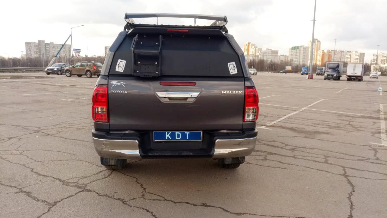 Кунг алюминиевый для Toyota Hilux (с 2015 г.в.) 3 двери, с люком — KDT 15282L