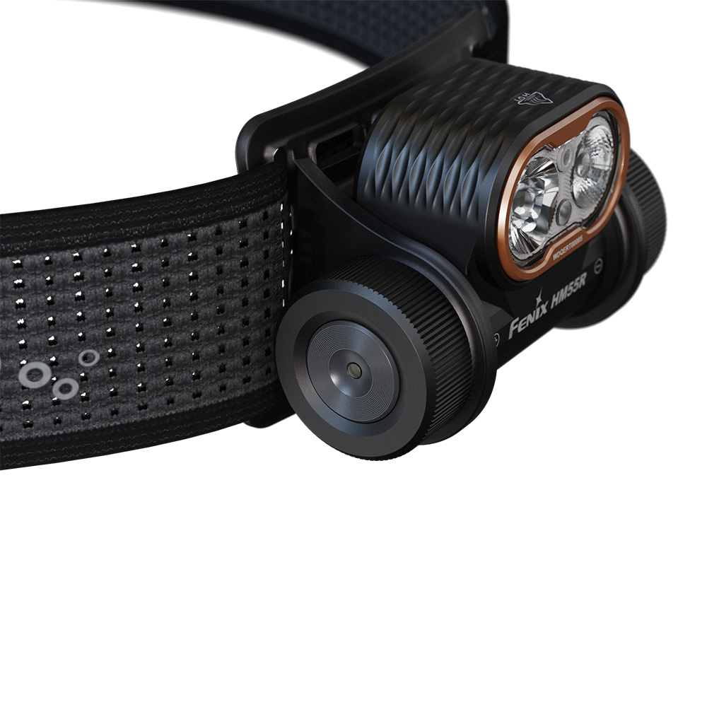 картинка Фонарь Fenix налобный HM55R черный 1200 люмен