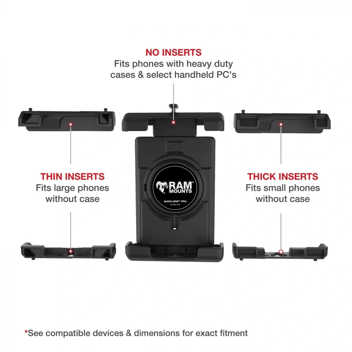 картинка Держатель телефона RAM® Quick-Grip™ Pro XL RAM-HOL-PD7U