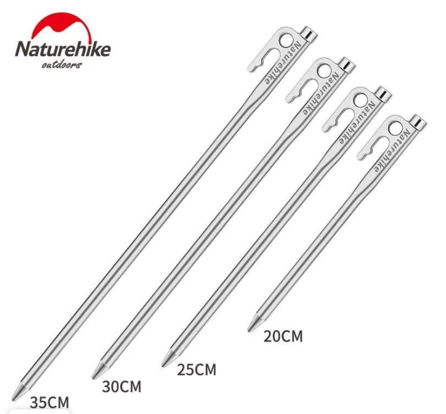 картинка Колышек для палатки Naturehike нержавеющая сталь 25 см