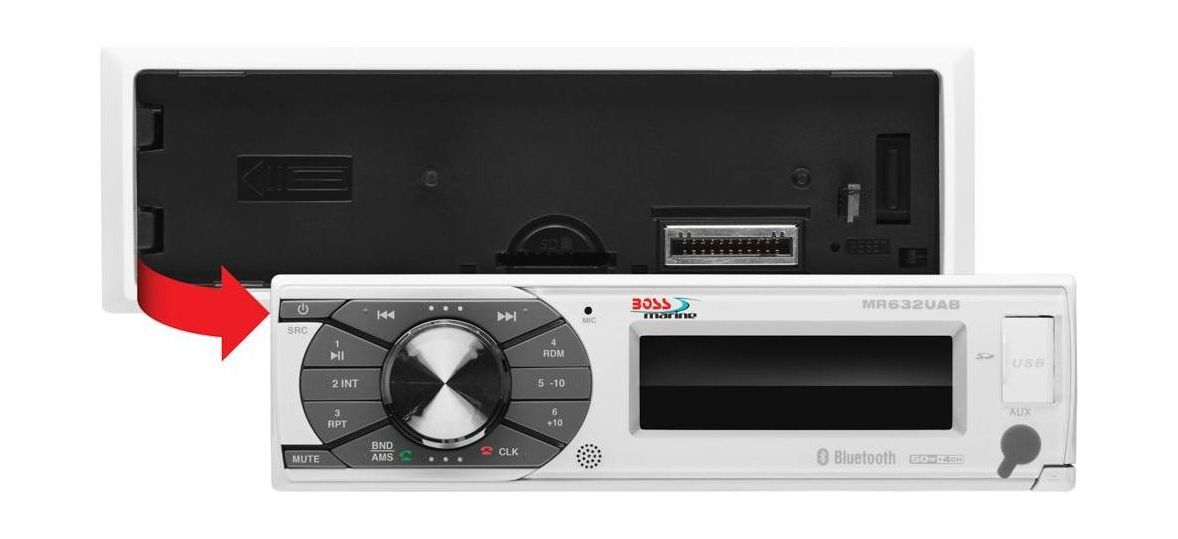 картинка Морская магнитола 1DIN BOSS MR632UAB
