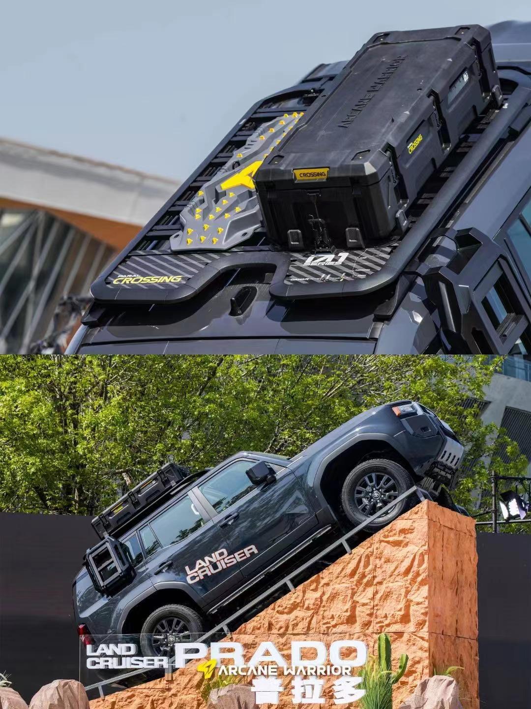 картинка Боковая лестница CROSSING Ladder для Toyota Prado 250/Lexus GX550 2024 (Без заводских рейлингов)