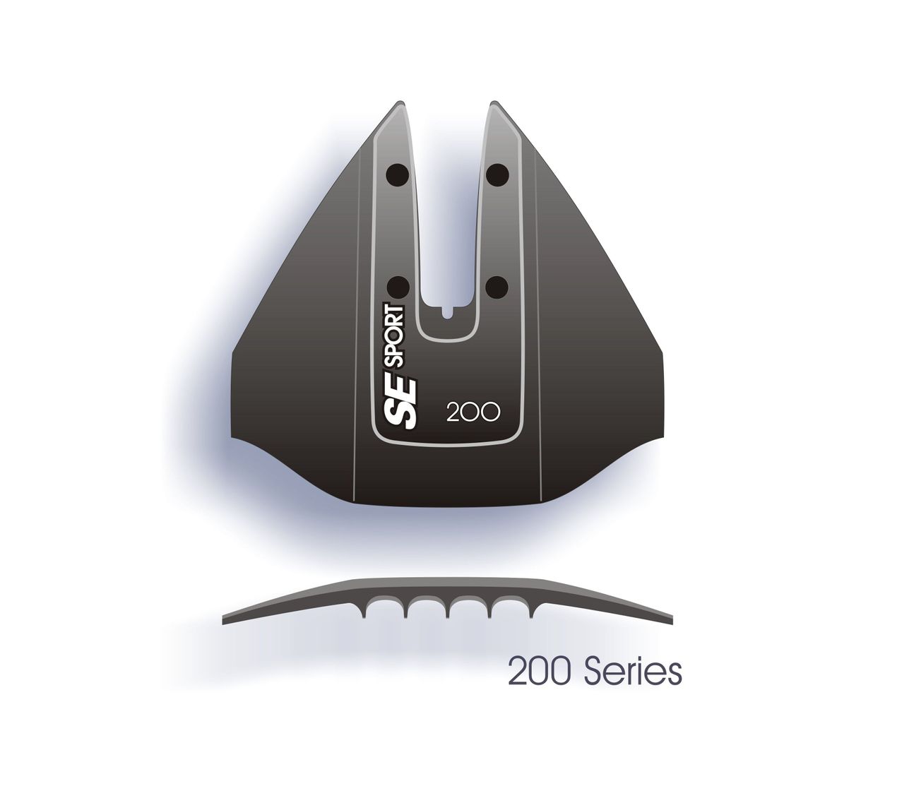 картинка Гидрокрыло для подвесного лодочного мотора 8-40 л.с. серое