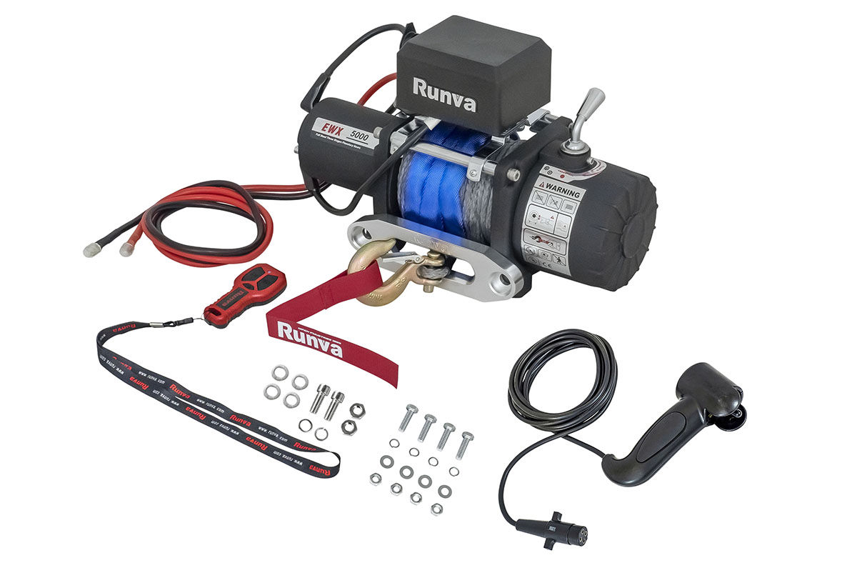 картинка Переносная лебедка Runva 5000 lbs 2268 кг синтетика
