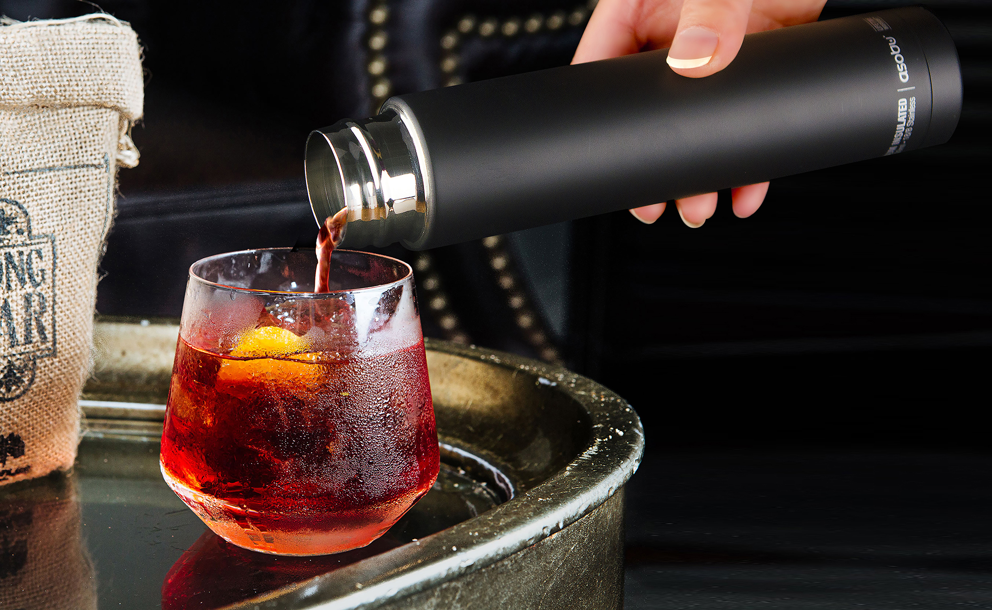 картинка Термос SKINNY MINI, 230 мл, черный