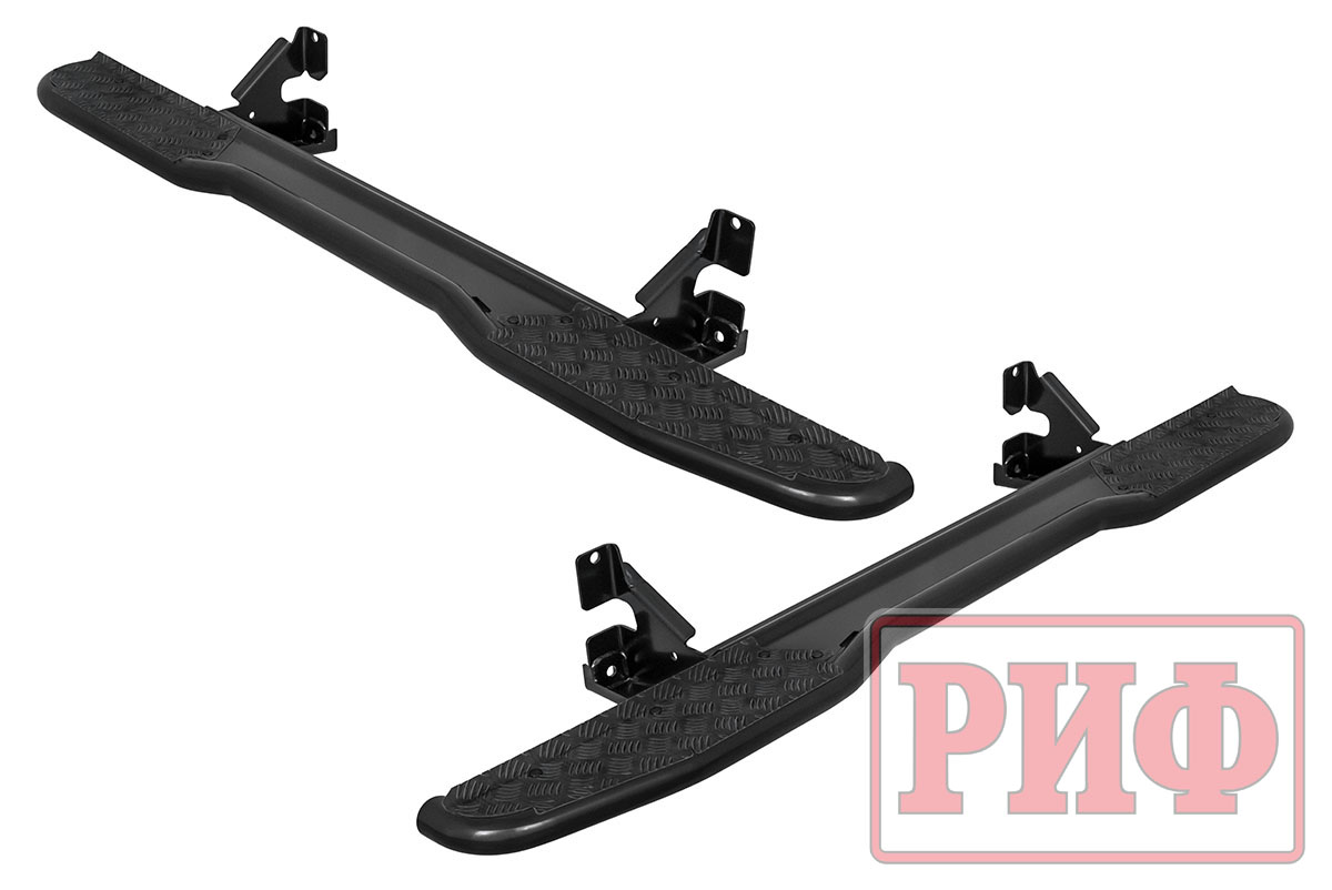 картинка Пороги РИФ силовые Toyota Land Cruiser Prado 120 черные