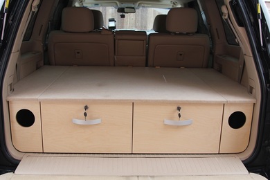 Багажная система для Toyota Land Сruiser 200 (2 ящика, карпет)