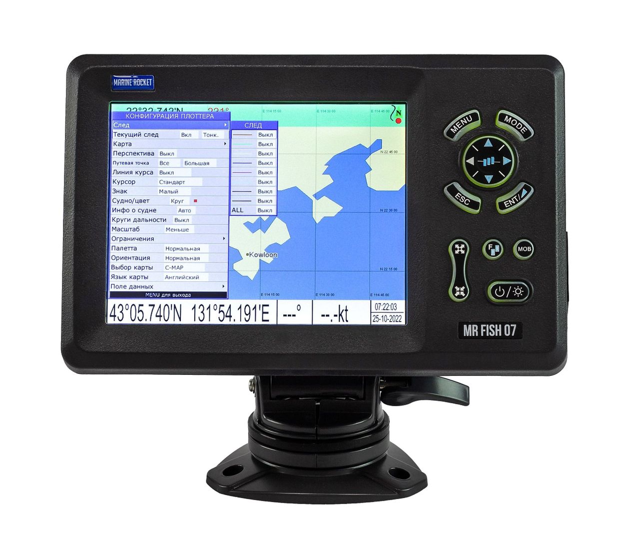 картинка Картплоттер морской 7", Marine Rocket