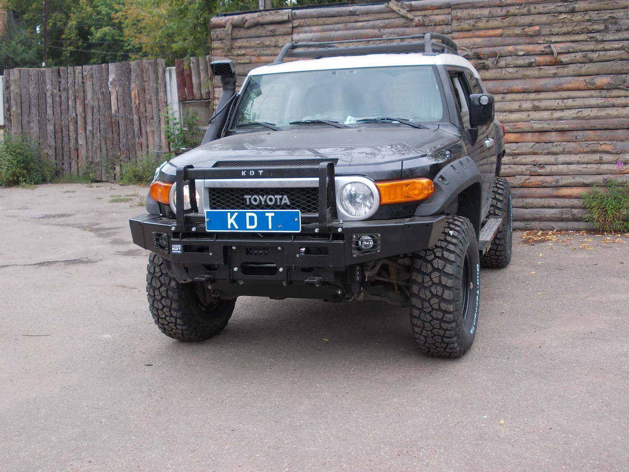 картинка Бампер передний KDT со съемным кенгурином, алюминиевый для Toyota FJ Cruiser лмфт 0-50мм