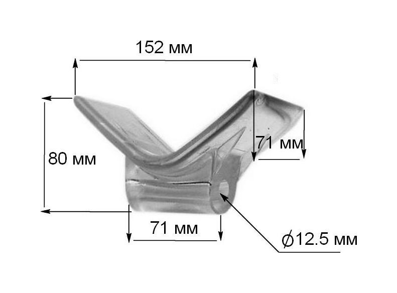 картинка Упор подкильный 152 мм