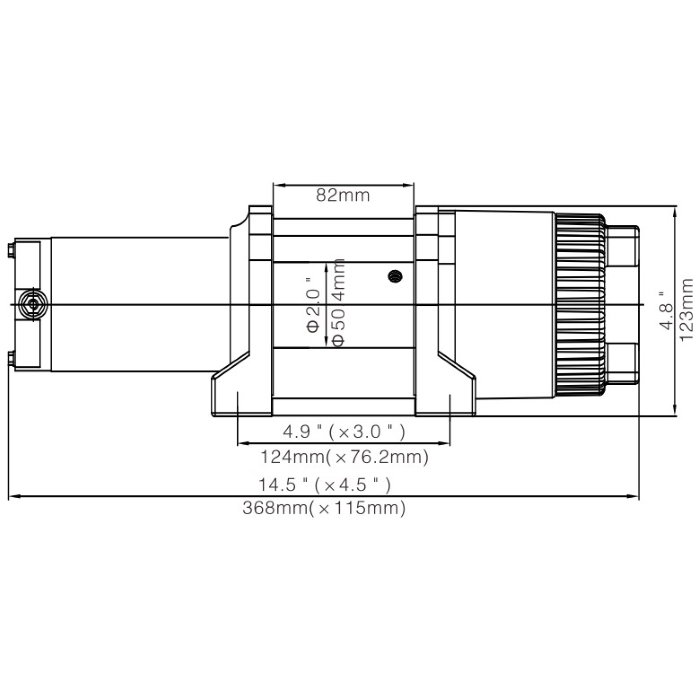 картинка Лебёдка Runva 3500A lbs 1588 кг (кевлар)