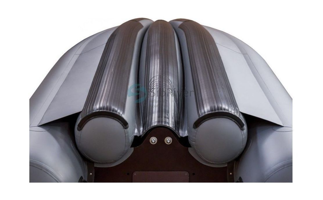 картинка Надувная лодка ПВХ Абакан 380 Jet, фальшборт, красный/черный, SibRiver