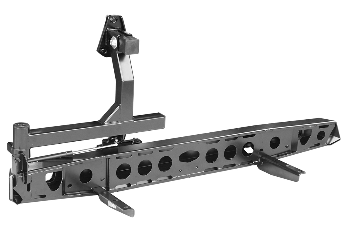 картинка Бампер задний РИФ УАЗ Буханка без квадрата под фаркоп, с калиткой и фонарями, лифт 65 мм