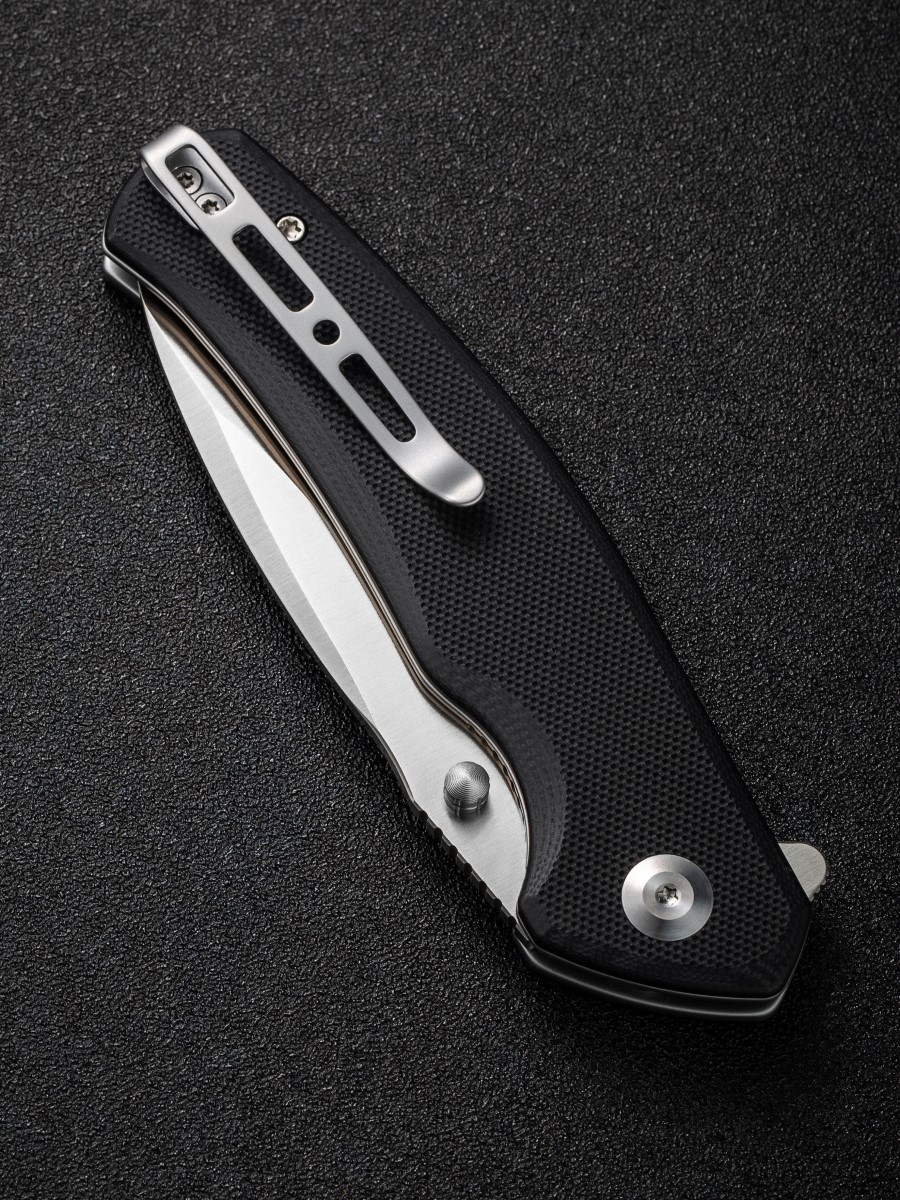 картинка Складной нож SENCUT Slashkin D2 Steel Satin Finished Handle G10 Black