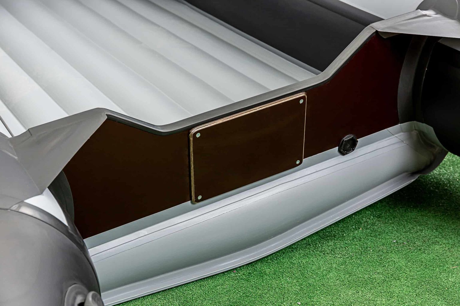 картинка Надувная лодка ПВХ, RiverBoats RB 410 НДНД, серо-оранжевый