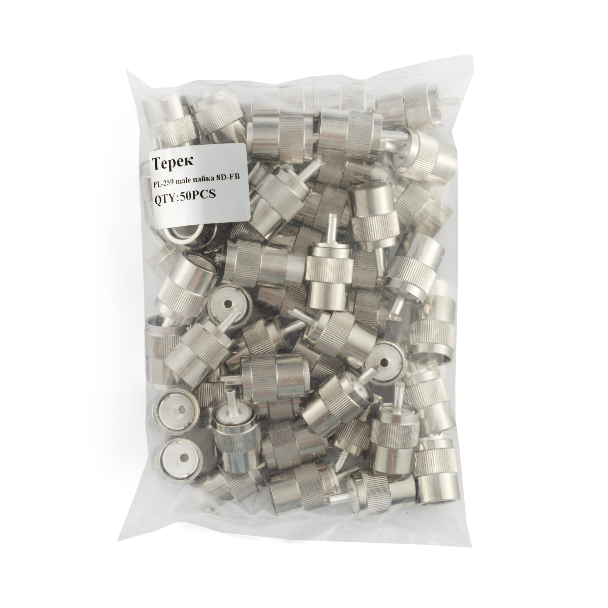 картинка Терек PL259 male 8D-FB Пайка