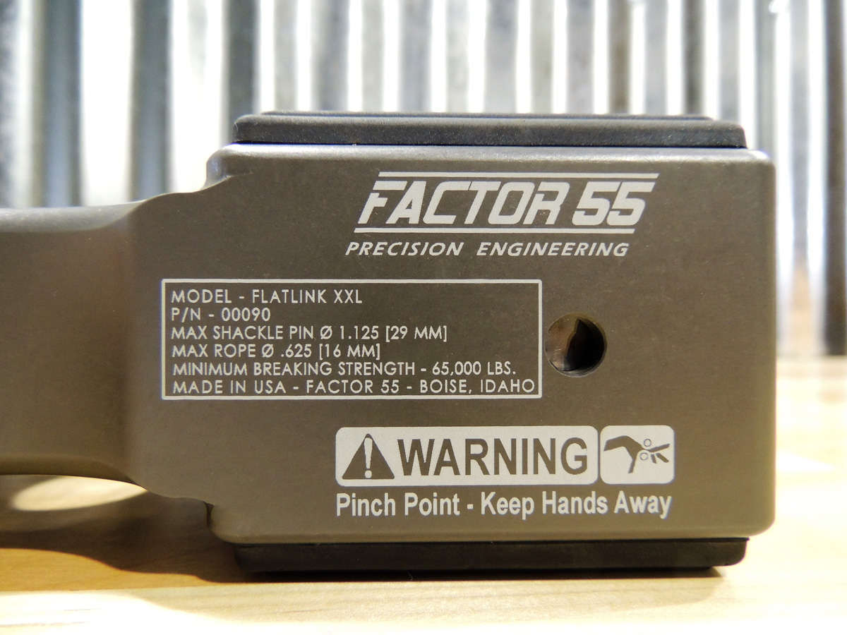 Шакл-крюк Factor 55 FLATLINK XXL