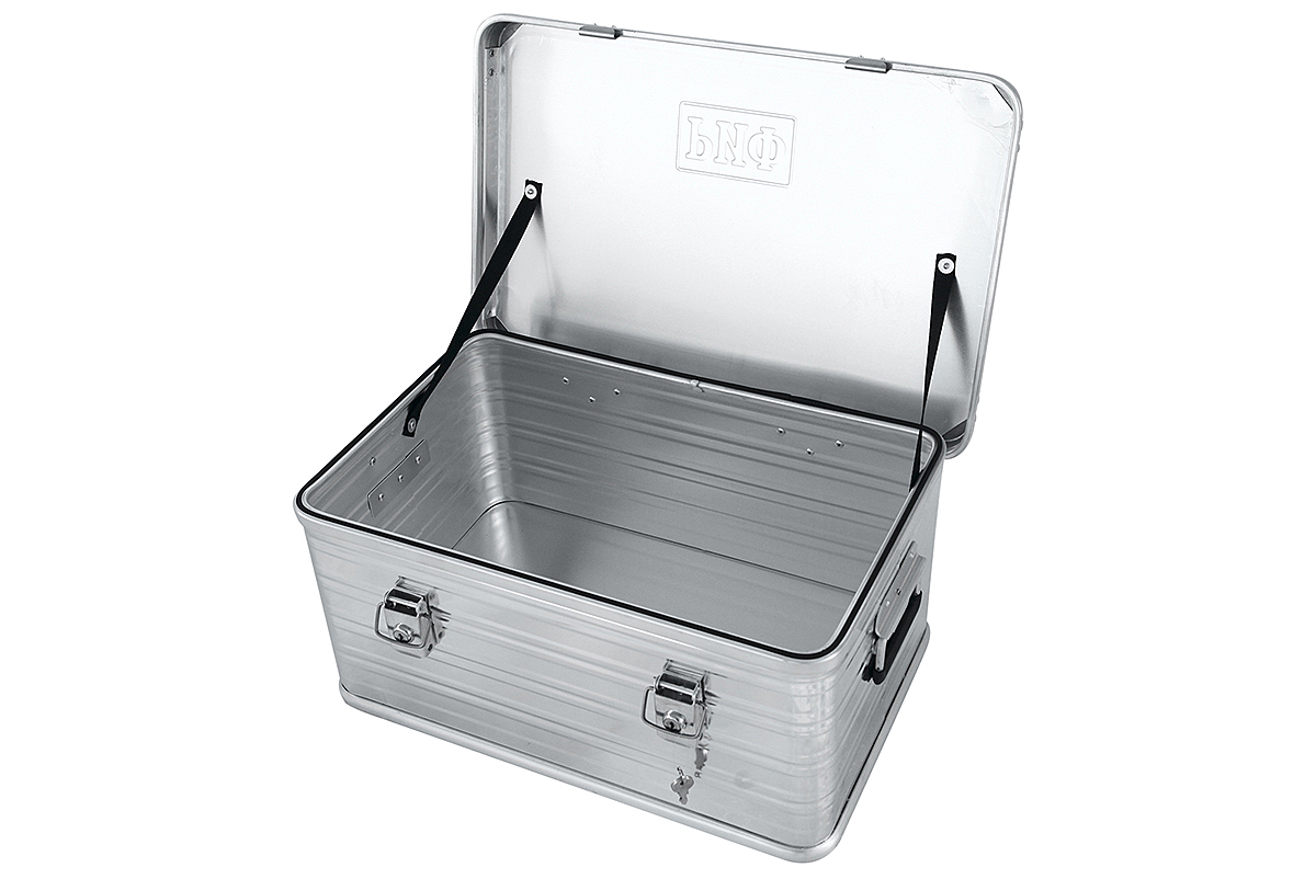 картинка Ящик алюминиевый РИФ усиленный с замком 582х385х277