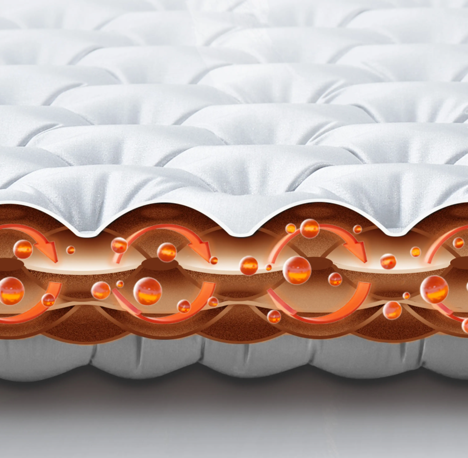 картинка Коврик надувной Naturehike 196х64х10 см, серебристый карбон