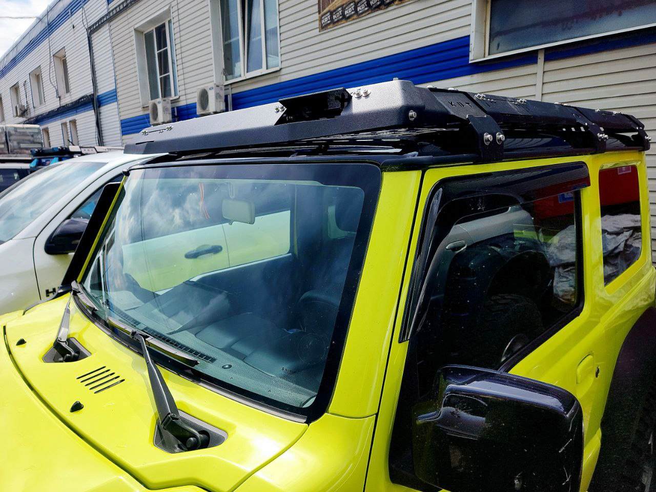 картинка Багажник Suzuki Jimny 5 дверей алюминиевый с местами под встроенную оптику