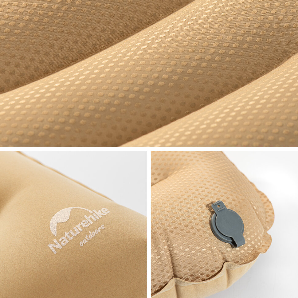 картинка Подушка Naturehike NH21ZT002 для сна хаки, 6927595774380