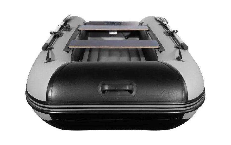 картинка Надувная лодка ПВХ, RiverBoats RB 340 НДНД, черно-серый